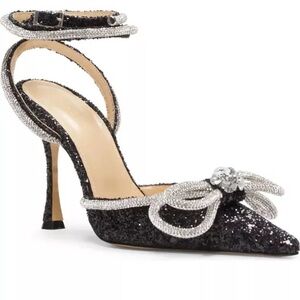 Mach & Mach Double Bow Pointed Toe Pump